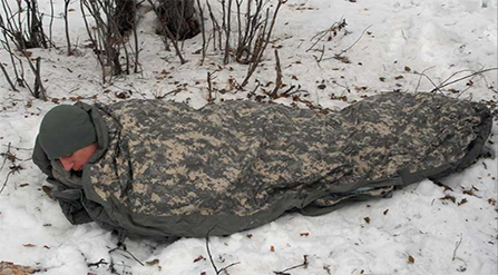 военный спальный мешок для экстремальных холодов