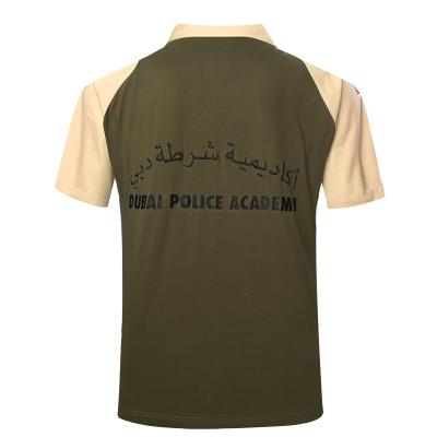 Дубайская полиция хлопчатобумажная рубашка поло с короткими рукавами