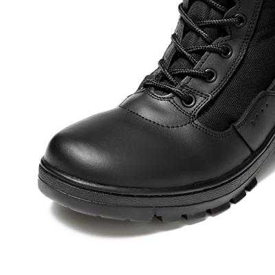 Черные натуральные кожаные военные боевые джунгли сапоги пешие ботинки
