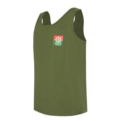 Армейская зеленая военная летняя футболка с короткими рукавами на открытом воздухе Фиджи, жилет
